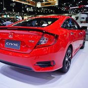 Honda Civic 2018 สีแดง Rallye Red