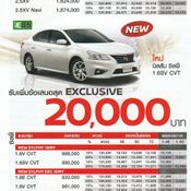 ตารางผ่อน Nissan