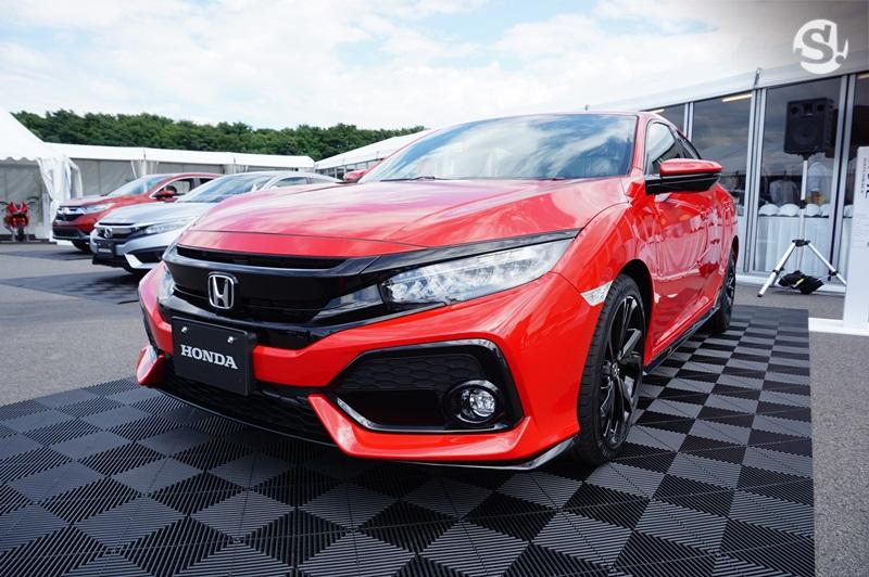 Honda Civic สีแดง Frame Red