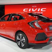 Honda Civic Hatchback 2018 สีแดง Rallye Red