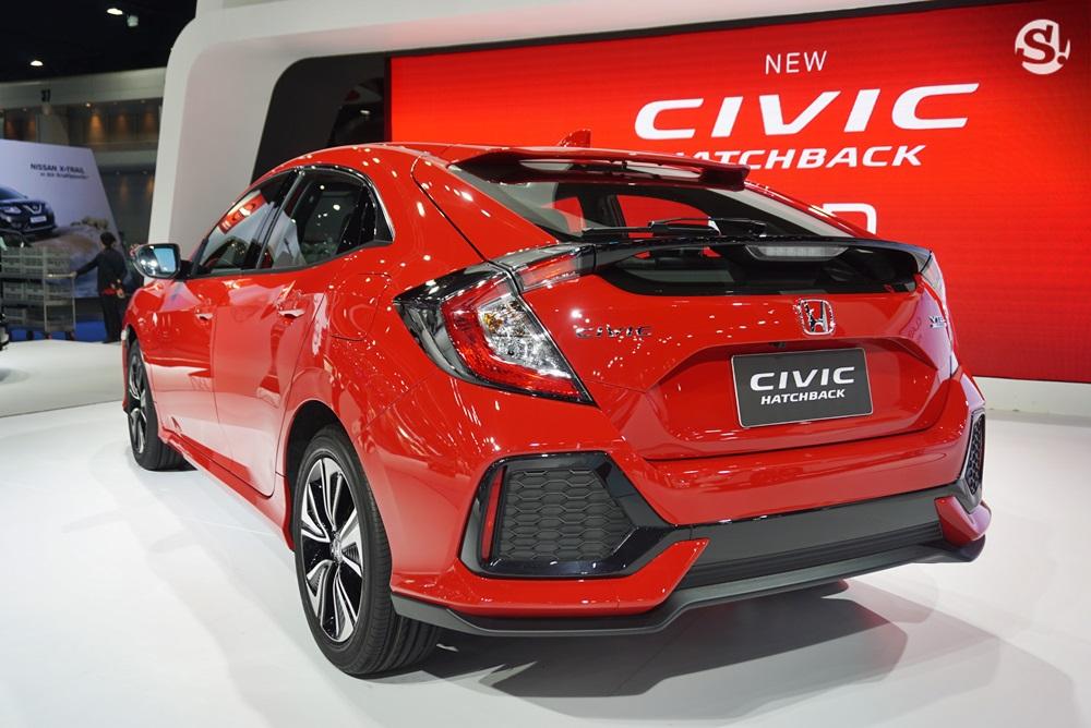 Honda Civic Hatchback 2018 สีแดง Rallye Red