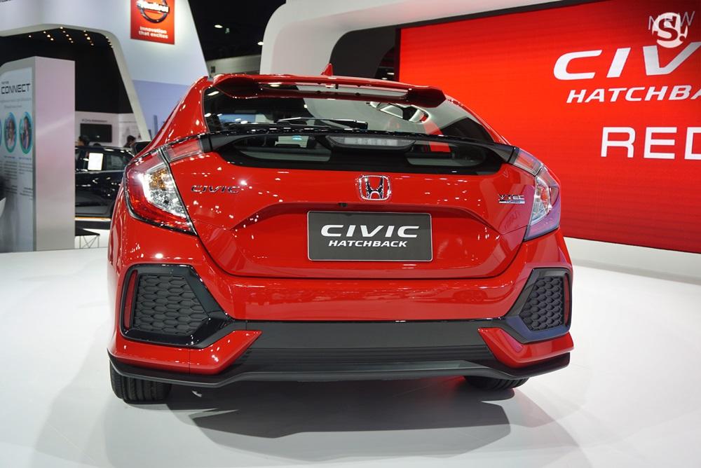 Honda Civic Hatchback 2018 สีแดง Rallye Red