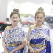พริตตี้ชุดไทยในงานมอเตอร์โชว์ 2018