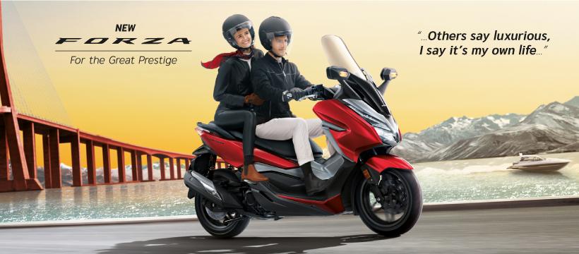 New Honda Forza ที่สุดแห่งความหรูหราและดุดันแห่งวงการบิ๊กสกู๊ตเตอร์ เปิดตัวที่ 1.69 แสนบาท