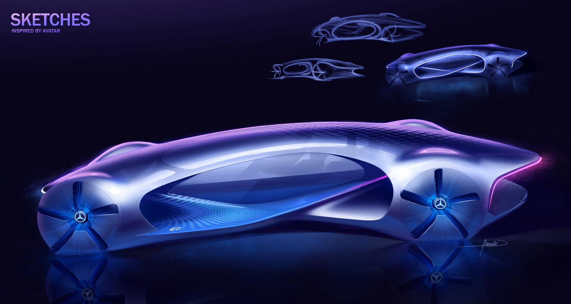 Mercedes-Benz Vision AVTR แรงบันดาลใจจากหนัง Avatar สู่รถยนต์ไฟฟ้าต้นแบบสุดล้ำ