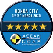 All-new Honda City คว้ามาตรฐานความปลอดภัย ASEAN NCAP ระดับ 5 ดาวอย่างต่อเนื่อง