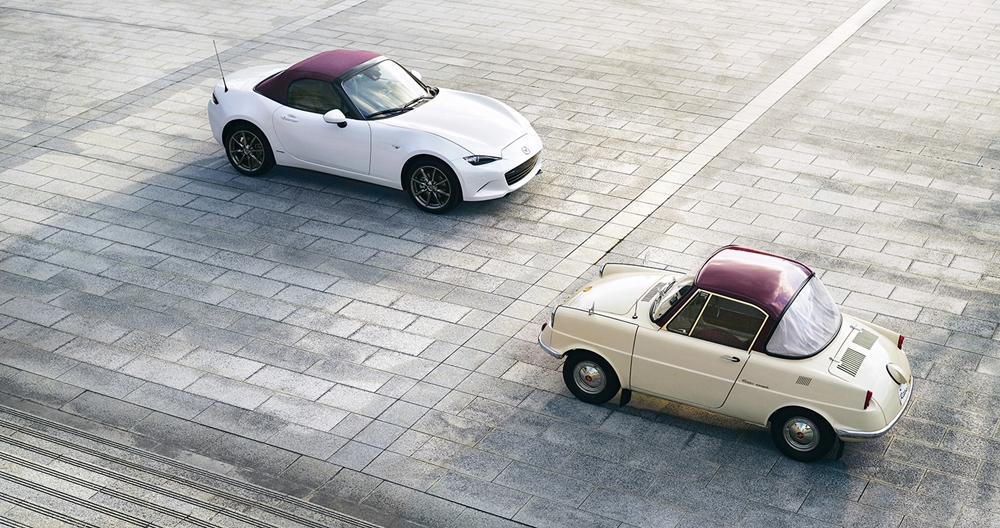 Mazda MX-5 100th Anniversary ฉลองร้อยปีกับรุ่นหลังคาผ้าใบสี Dark Cherry