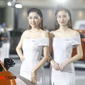 มอเตอร์โชว์ 2020 : พริตตี้วิถีใหม่ สวยหรูภายใต้เฟซชิลด์ (ภาพ)