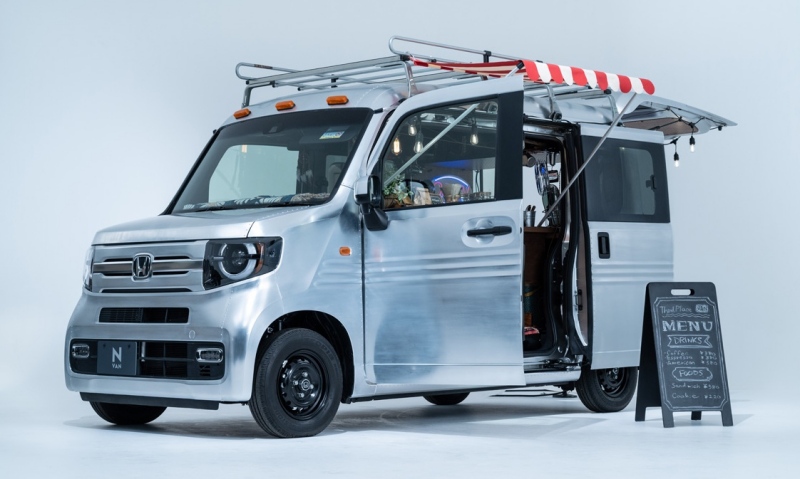 Honda N-VAN Custom 2021 ใหม่ รุ่นพิเศษแปลงเป็นคาเฟ่สุดชิคที่ญี่ปุ่น