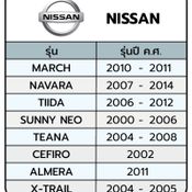 รายชื่อ Nissan ที่ต้องเปลี่ยนถุงลม Takata