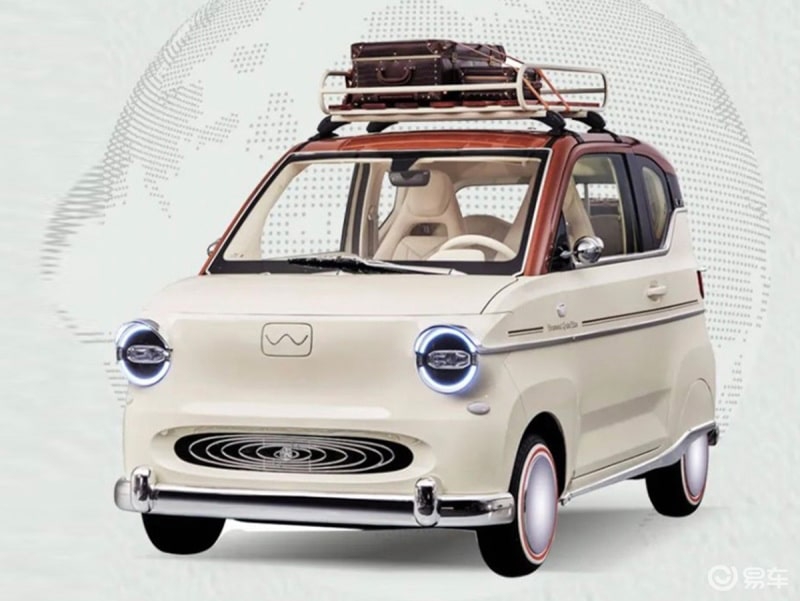 Hongguang MINI EV ตกแต่งสไตล์เรโทร