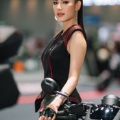 พริตตี้ค่ายมอเตอร์ไซค์ที่งาน Motor Expo 2022