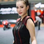 พริตตี้ค่ายมอเตอร์ไซค์ที่งาน Motor Expo 2022