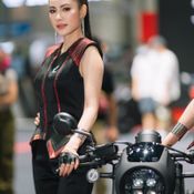 พริตตี้ค่ายมอเตอร์ไซค์ที่งาน Motor Expo 2022