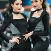 พริตตี้ค่ายมอเตอร์ไซค์ที่งาน Motor Expo 2022