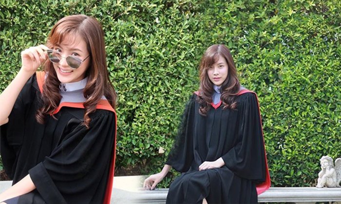 ใบเฟิร์น พิมพ์ชนก เรียนจบมศว ชวนแฟนๆ ถ่ายรูปวันรับปริญญา