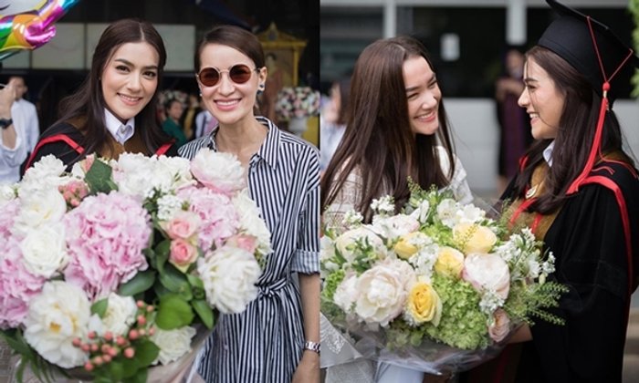 รวมภาพ "คิมเบอร์ลี่ซ้อมรับปริญญา" เตรียมตัวเป็นบัณฑิตป้ายแดง