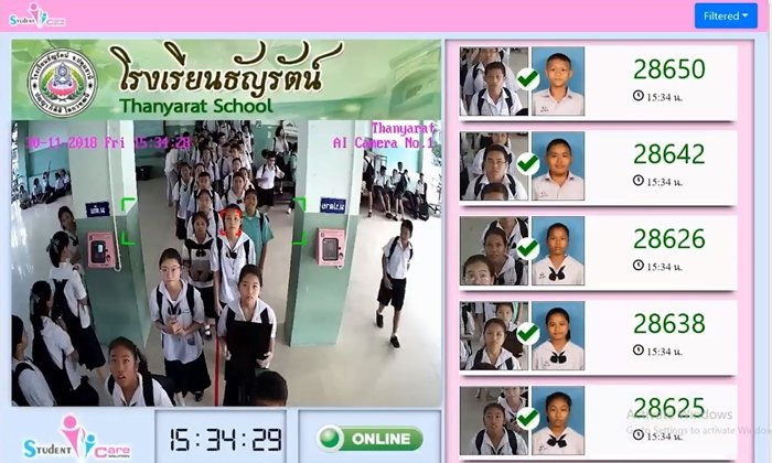 "เช็กชื่อนักเรียน 4.0" ระบบสแกนหน้า เดินผ่านกล้องก็รู้แล้วว่าเป็นใคร