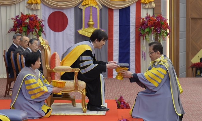 เจ้าชายอากิชิโนแห่งประเทศญี่ปุ่น ทรงรับการถวายปริญญาปรัชญาดุษฎีบัณฑิตกิตติมศักดิ์ มมส