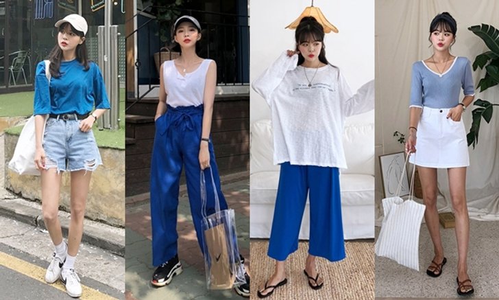 "แฟชั่นสีฟ้า" ไอเดีย แต่งตัวโทนสีฟ้า สไตล์วัยรุ่น สวย น่ารักและสดใส