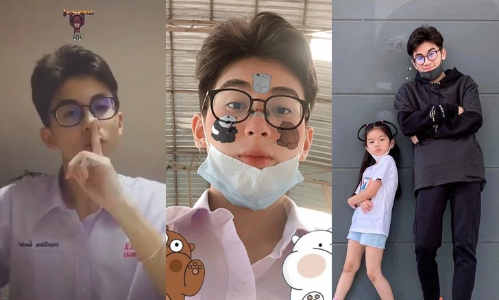 "น้องออโต้" ลูกแม่โบว์ แวนด้า หนุ่มหล่อจากโรงเรียนหัวหินวิทยาลัย ยิ่งโตยิ่งหล่อ