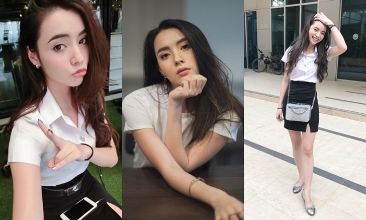 "มุก มุกดา" ส่องความสวยในชุดนักศึกษานักแสดงสาวดีกรีมิสทีนไทยแลนด์