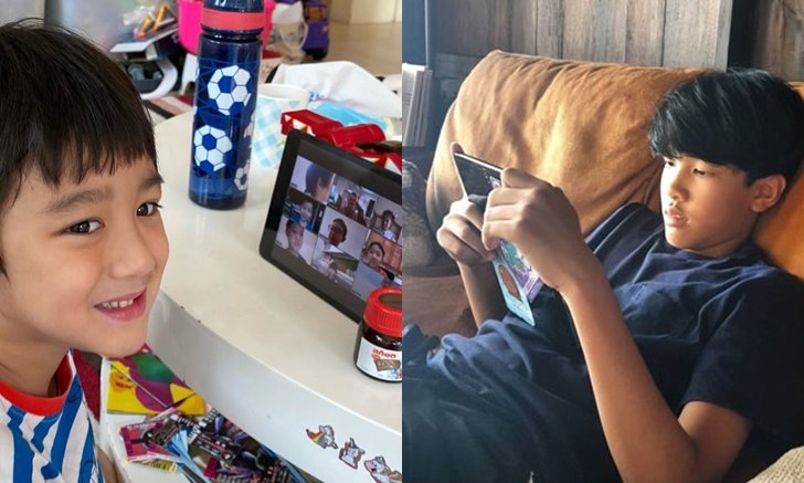 ส่องน้องๆ "ลูกดารา" เรียนที่บ้าน แบบออนไลน์ ช่วงแพร่ระบาดของไวรัสโควิด-19