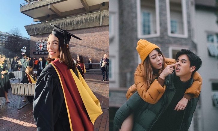 จบโทแล้ว "แพร พิมพิศา" พี่สาว "พีช พชร" คว้าใบปริญญาด้านบริหารที่ประเทศอังกฤษ