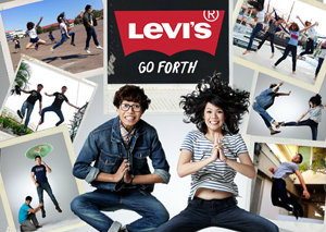 ลีวายส์ชวนเพื่อน มาโดดท่ามันส์ๆ แล้วโพสมาที่ Facebook : Levi's for teens