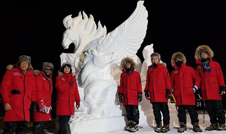 ไม่แพ้ชาติใดในโลก อาชีวะอุบลฯ สร้างสถิติแชมป์โลกสมัยที่ 9 "งานแกะสลักหิมะนานาชาติ"