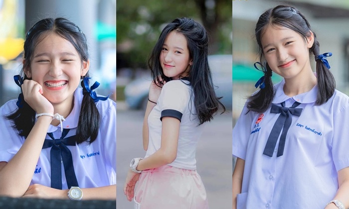 "น้องกิ่งไผ่" สาวน้อยสุดน่ารัก จากกาวิละวิทยาลัย จังหวัดเชียงใหม่ นี่แค่ ม. 1 เองนะ