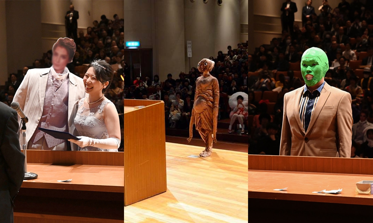 โลกต้องจารึก "พิธีรับปริญญามหาวิทยาลัยศิลปะเกียวโต" แต่งกันจัดเต็มแฟนตาซี หวือหวาหมาสะดุ้ง