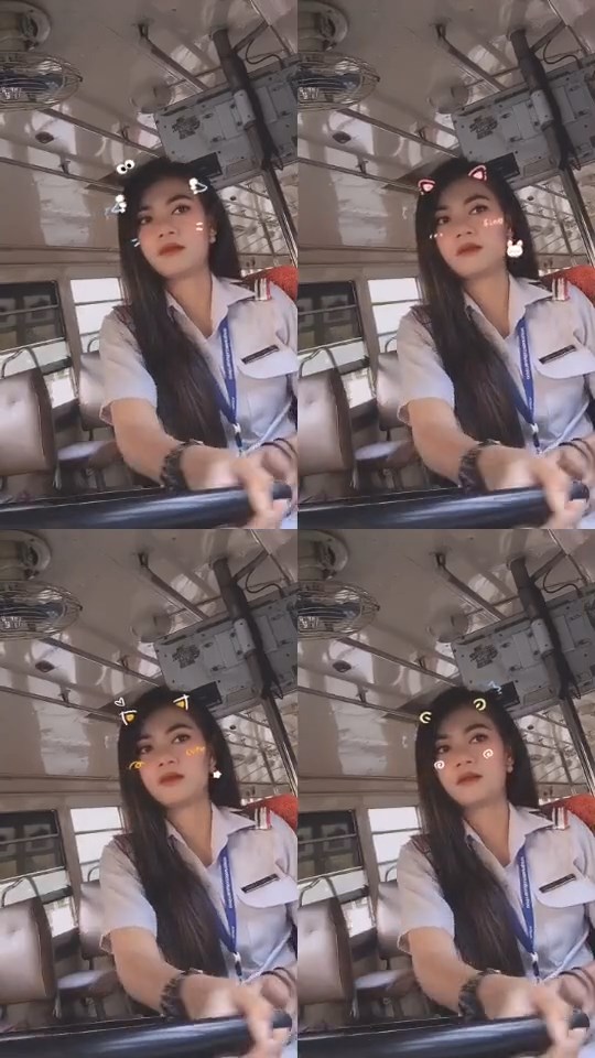 คนขับรถเมล์สวย