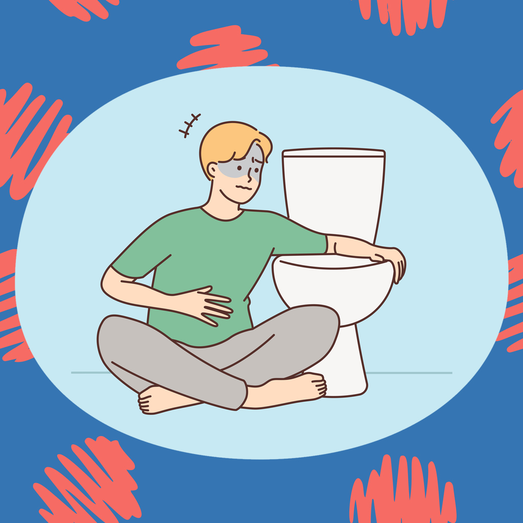 ลูบหลังเวลาอาเจียน