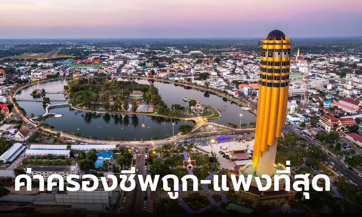 เปิด 10 อันดับ จังหวัดที่มีค่าครองชีพถูกและแพงที่สุดในภาคอีสาน