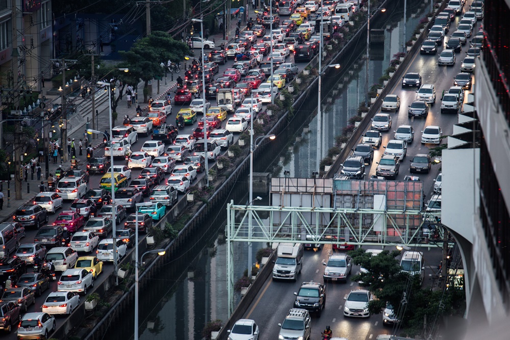 จังหวัดที่รถติดที่สุดในประเทศไทย