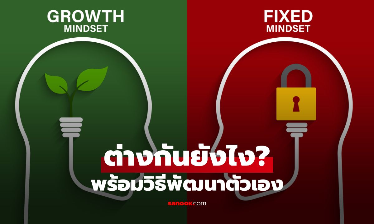 Fixed Mindset vs Growth Mindset ต่างกันยังไง? พร้อมวิธีพัฒนาตัวเอง