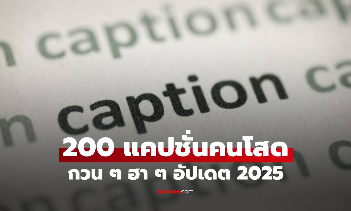 200 แคปชั่นคนโสด กวน ๆ ฮา ๆ อัปเดต 2025 โพสต์ยังไงก็โดน!
