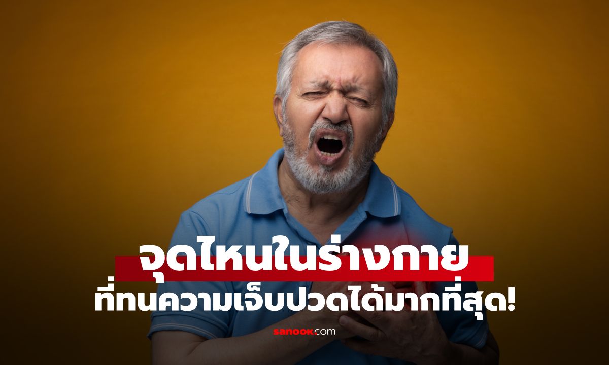 จุดที่ทนความเจ็บปวดได้มากที่สุดในร่างกาย... แท้จริงแล้วคือจุดไหน?