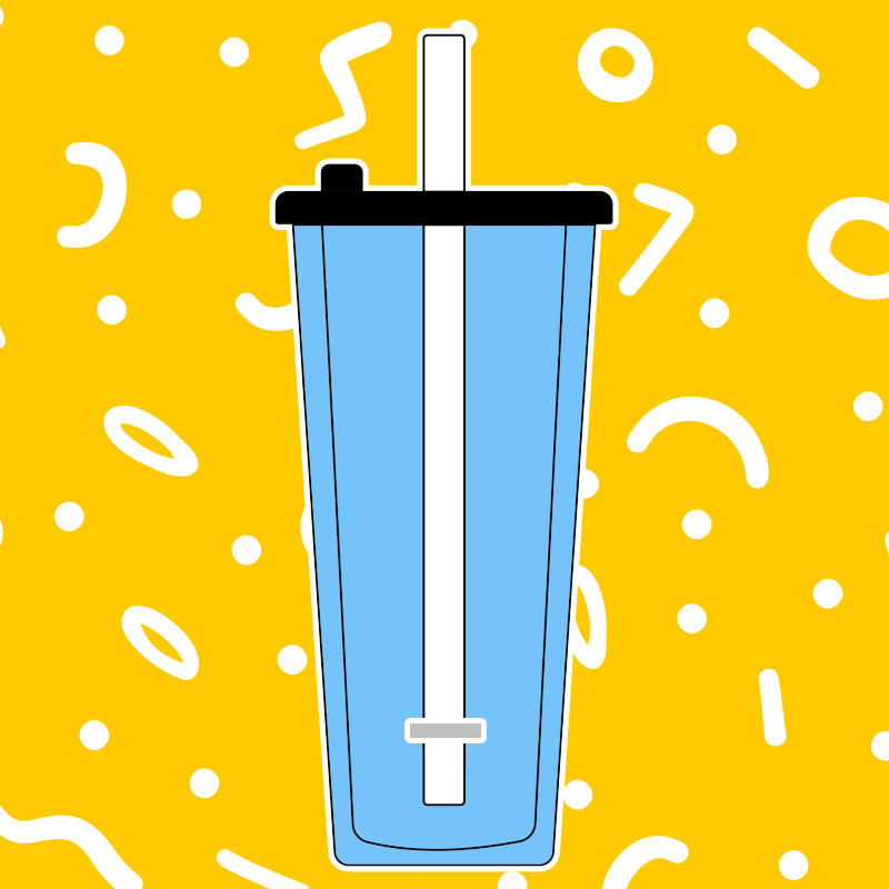 ควรใส่ด้านที่เป็น “ข้อ” ลงไปในแก้ว