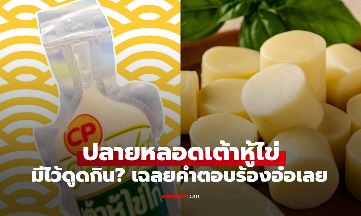 "ปลายหลอดเต้าหู้ไข่" มีไว้ทำไม ใช่ที่ดูด? เฉลยคำตอบแล้วร้องอ๋อทันที