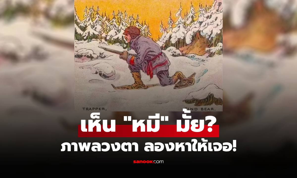 เห็น "หมี" มั้ย? แบบทดสอบ วัดระดับความ "ช่างสังเกต" ใครเจอก่อนเก่งมาก