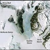 แผนที่ ขั้วโลกใต้ ขนาดใหญ่สีสันชัดเจนเหมือนจริง