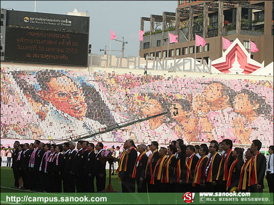 ภาพสีสัน บรรยายกาศ งานฟุตบอลประเพณี จุฬาฯ-ธรรมศาสตร์ ครั้งที่66