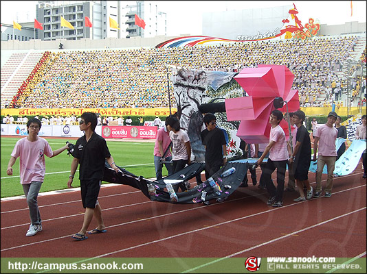 ภาพสีสัน บรรยายกาศ งานฟุตบอลประเพณี จุฬาฯ-ธรรมศาสตร์ ครั้งที่66