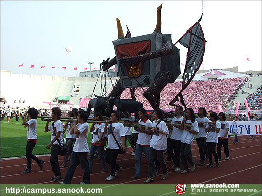 ภาพสีสัน บรรยายกาศ งานฟุตบอลประเพณี ธรรมศาสตร์-จุฬาฯ ครั้งที่65