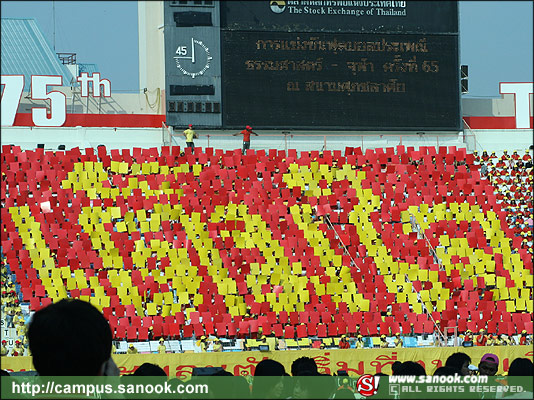 ภาพสีสัน บรรยายกาศ งานฟุตบอลประเพณี ธรรมศาสตร์-จุฬาฯ ครั้งที่65