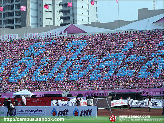 ภาพสีสัน บรรยายกาศ งานฟุตบอลประเพณี ธรรมศาสตร์-จุฬาฯ ครั้งที่65