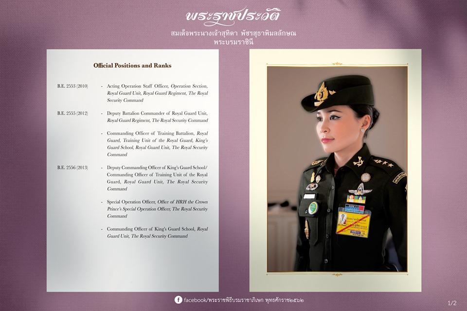 สมเด็จพระนางเจ้าสุทิดา พัชรสุธาพิมลลักษณ พระบรมราชินี