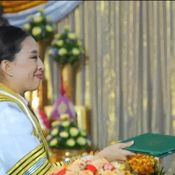 สมเด็จพระเจ้าลูกเธอ เจ้าฟ้าพัชรกิติยาภา นเรนทิราเทพยวดี พระราชทานปริญญาบัตร